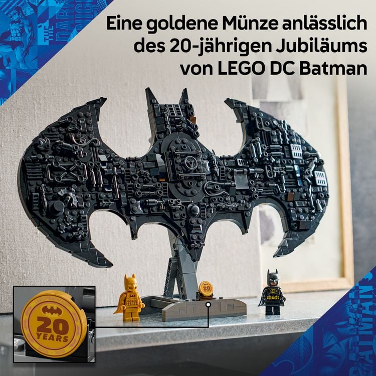 Produktbild: LEGO DC Batman Logo, Superhelden Spielzeug mit Minifiguren 76330