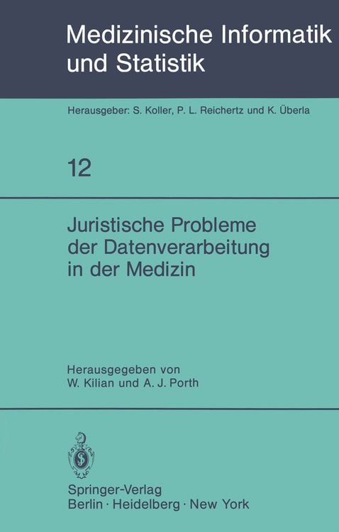 Produktbild: Juristische Probleme der Datenverarbeitung in der Medizin