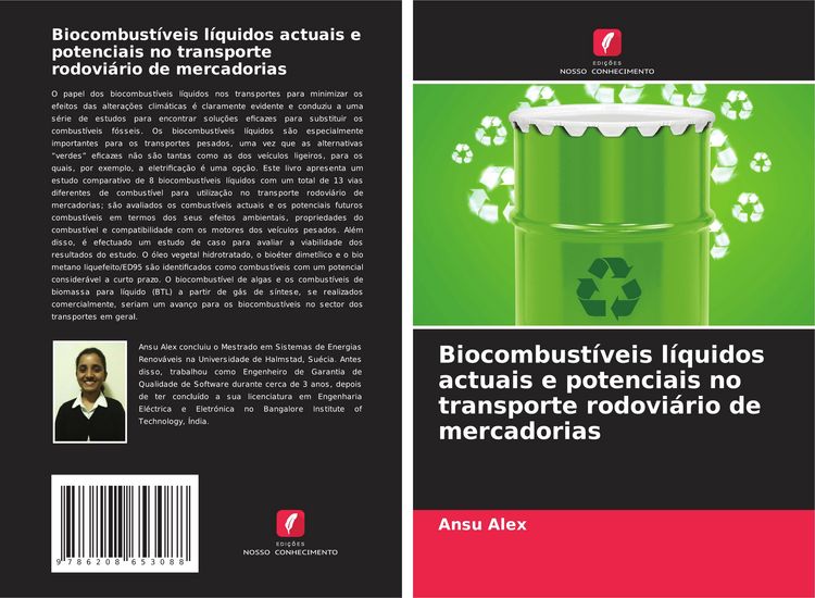 Produktbild: Biocombust&iacute;veis l&iacute;quidos actuais e potenciais no transporte rodovi&aacute;rio de mercadorias