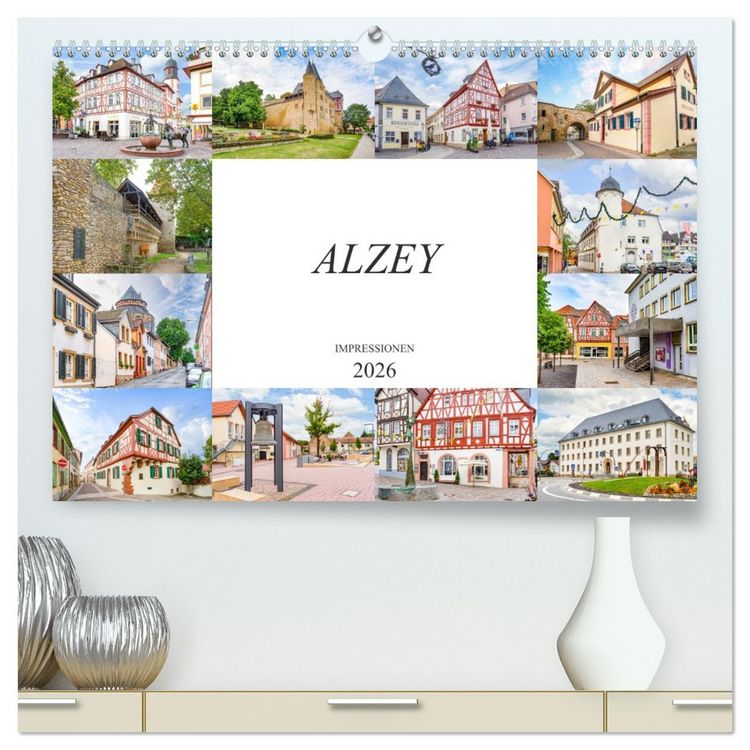 Produktbild: Alzey Impressionen (hochwertiger Premium Wandkalender 2026 DIN A2 quer), Kunstdruck in Hochglanz