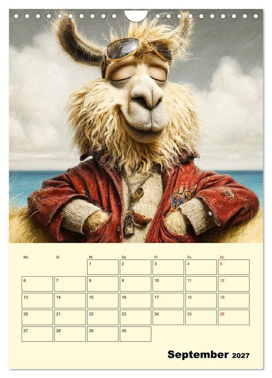 Produktbild: Lama la Vida. Lama-Momente zwischen Humor und Charakter (Wandkalender 2027 DIN A4 hoch), CALVENDO Monatskalender