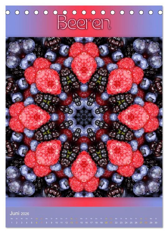 Produktbild: Kulinarische Mandalas (Tischkalender 2026 DIN A5 hoch), CALVENDO Monatskalender