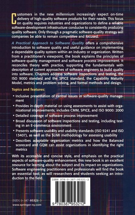 Produktbild: A Practical Approach to Software Quality