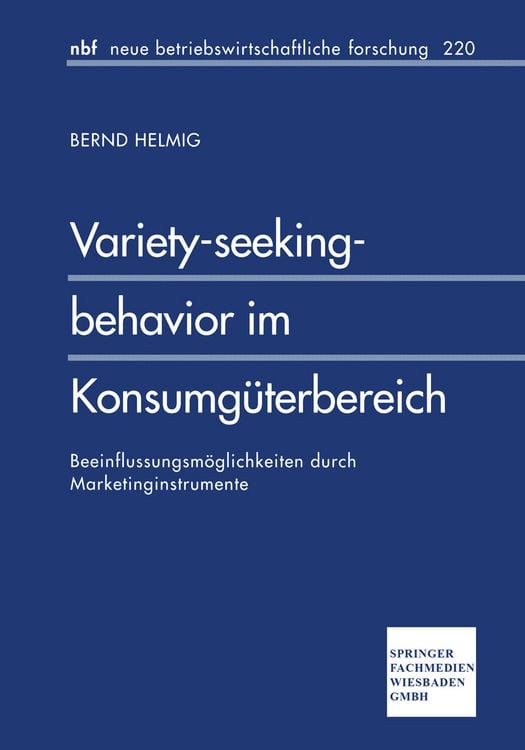 Produktbild: Variety-seeking-behavior im Konsumg&uuml;terbereich