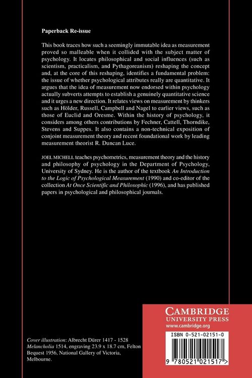 Produktbild: Measurement in Psychology