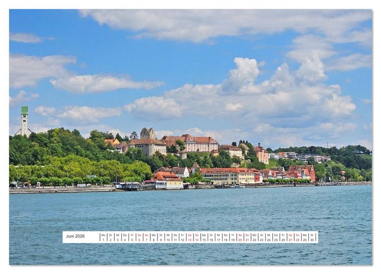 Produktbild: Bodenseeradweg - MIt dem Fahrrad rund um den Bodensee (Wandkalender 2026 DIN A2 quer), CALVENDO Monatskalender