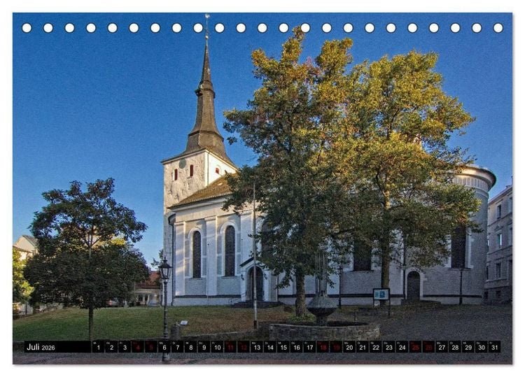 Produktbild: Stadtansichten L&uuml;denscheid, die Oberstadt (Tischkalender 2026 DIN A5 quer), CALVENDO Monatskalender