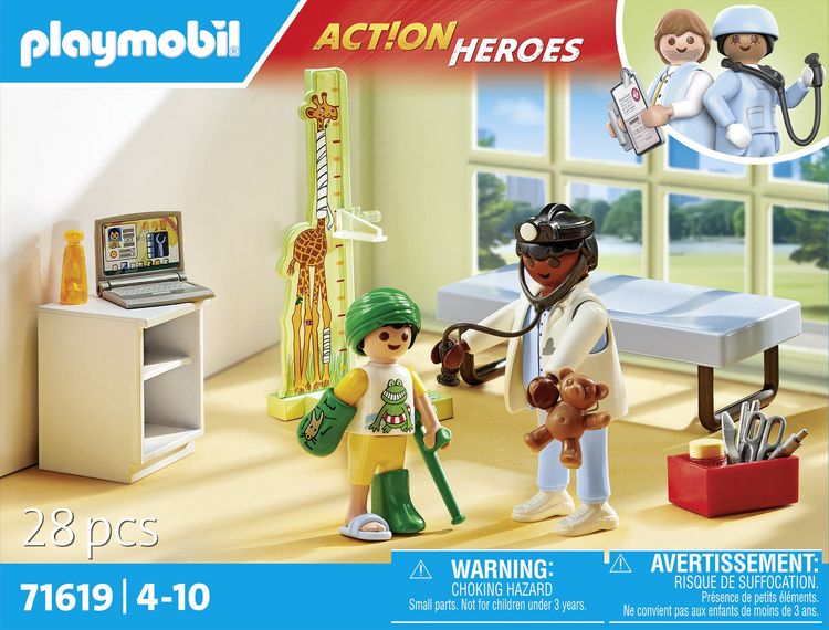 Produktbild: PLAYMOBIL 71619 Kinderarzt mit Teddyb&auml;r