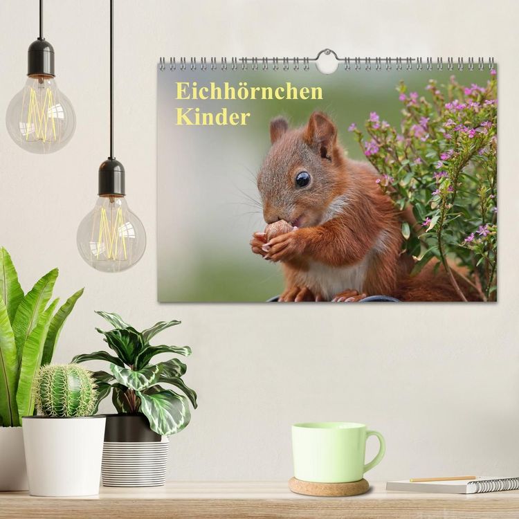 Produktbild: Eichh&ouml;rnchen Kinder (Wandkalender 2027 DIN A4 quer), CALVENDO Monatskalender