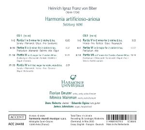 Produktbild: Heinrich Ignaz Franz Biber: Harmonia artificioso-a