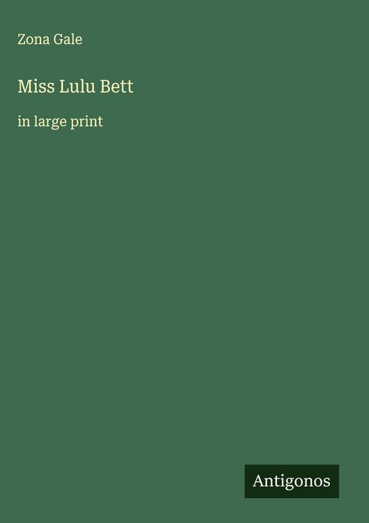 Produktbild: Miss Lulu Bett