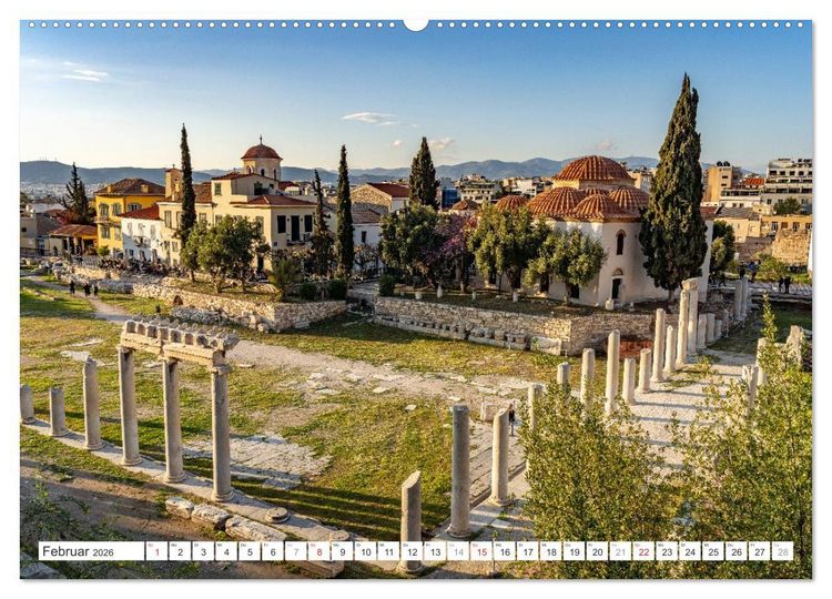 Produktbild: Griechenland - Athen (hochwertiger Premium Wandkalender 2026 DIN A2 quer), Kunstdruck in Hochglanz
