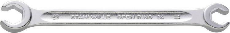 Produktbild: Stahlwille 41081011 24 10 X 11 Offener Doppelringschl&uuml;ssel Schl&uuml;sselweite (Metrisch) 10 - 11 mm