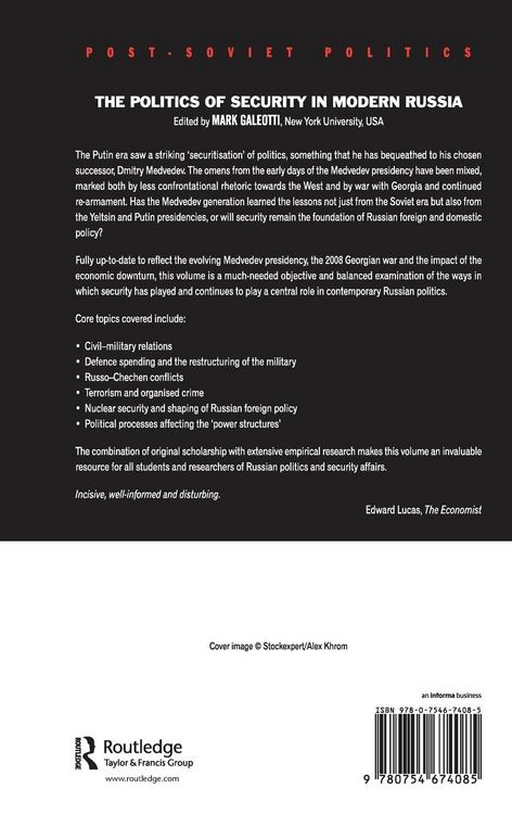 Produktbild: The Politics of Security in Modern Russia