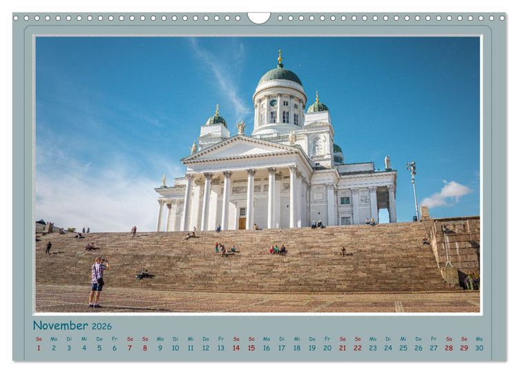 Produktbild: HELSINKI CITY (Wandkalender 2026 DIN A3 quer), CALVENDO Monatskalender