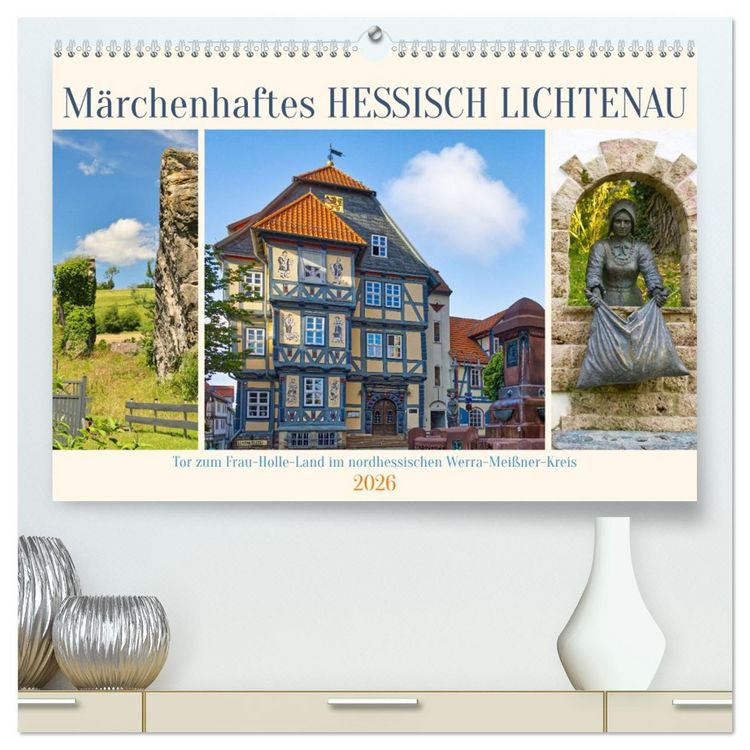 Produktbild: M&auml;rchenhaftes Hessisch Lichtenau (hochwertiger Premium Wandkalender 2026 DIN A2 quer), Kunstdruck in Hochglanz