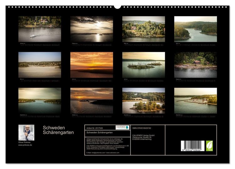 Produktbild: Schweden Sch&auml;rengarten (hochwertiger Premium Wandkalender 2026 DIN A2 quer), Kunstdruck in Hochglanz