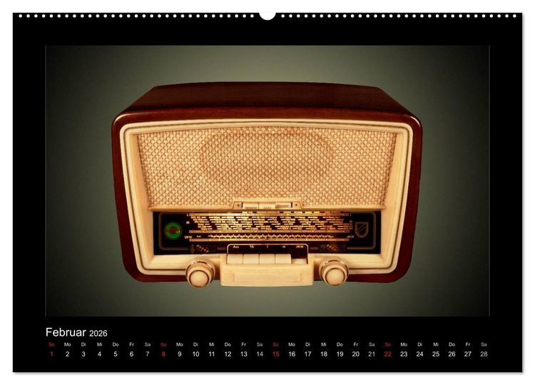 Produktbild: Dampfradios - Antike Radios mit Patina (hochwertiger Premium Wandkalender 2026 DIN A2 quer), Kunstdruck in Hochglanz