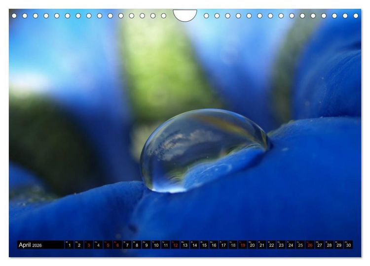 Produktbild: Wassertropfen - Diamanten des Lebens (Wandkalender 2026 DIN A4 quer), CALVENDO Monatskalender