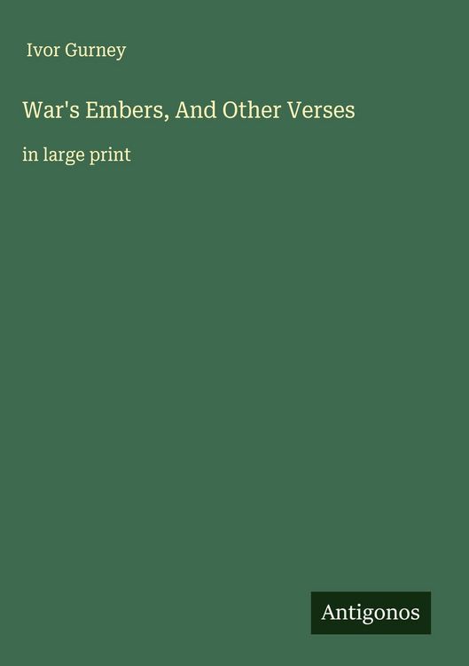Produktbild: War's Embers, And Other Verses