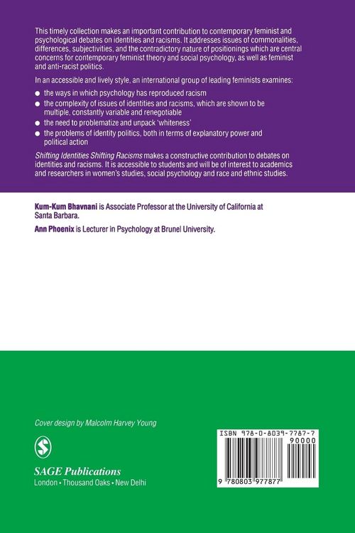Produktbild: Shifting Identities Shifting Racisms