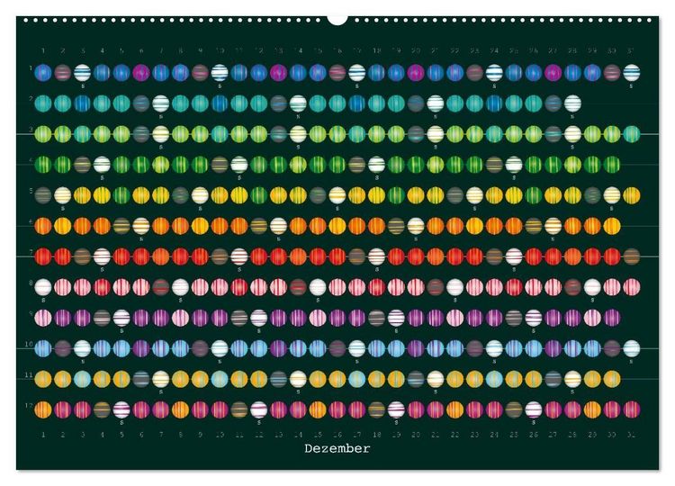 Produktbild: Perlenkalender (Wandkalender 2027 DIN A2 quer), CALVENDO Monatskalender