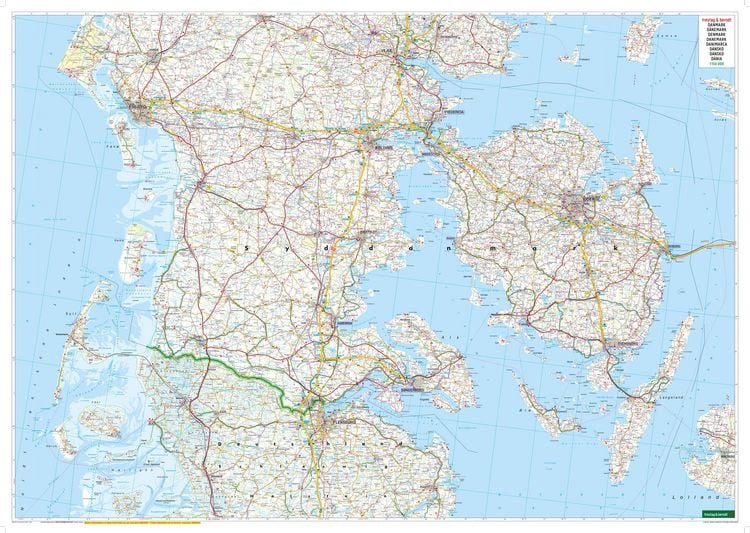 Produktbild: freytag & berndt Stra&szlig;enkarte D&auml;nemark Set 1:150.000