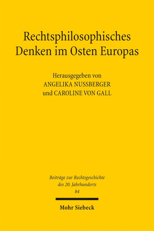 Produktbild: Rechtsphilosophisches Denken im Osten Europas