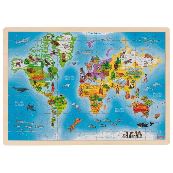 Produktbild: Einlegepuzzle Welt