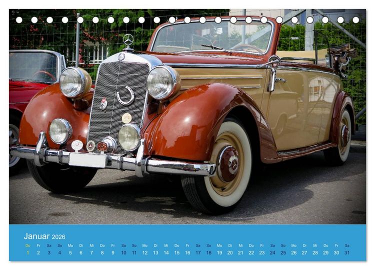 Produktbild: Mercedes Classics (Tischkalender 2026 DIN A5 quer), CALVENDO Monatskalender