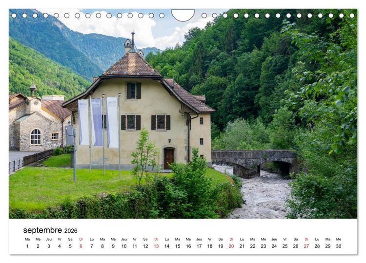 Produktbild: Randonn&eacute;es en Suisse Les Alpes vaudoises (Calendrier mural 2026 DIN A4 vertical), CALVENDO calendrier mensuel