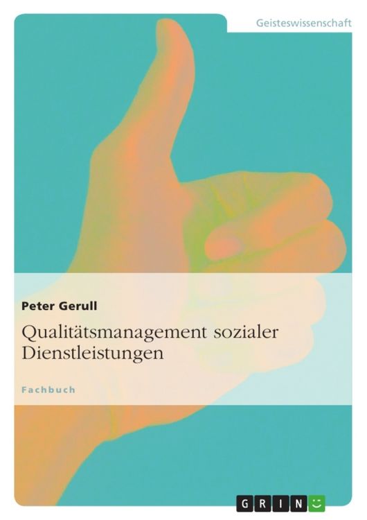 Produktbild: Qualit&auml;tsmanagement sozialer Dienstleistungen
