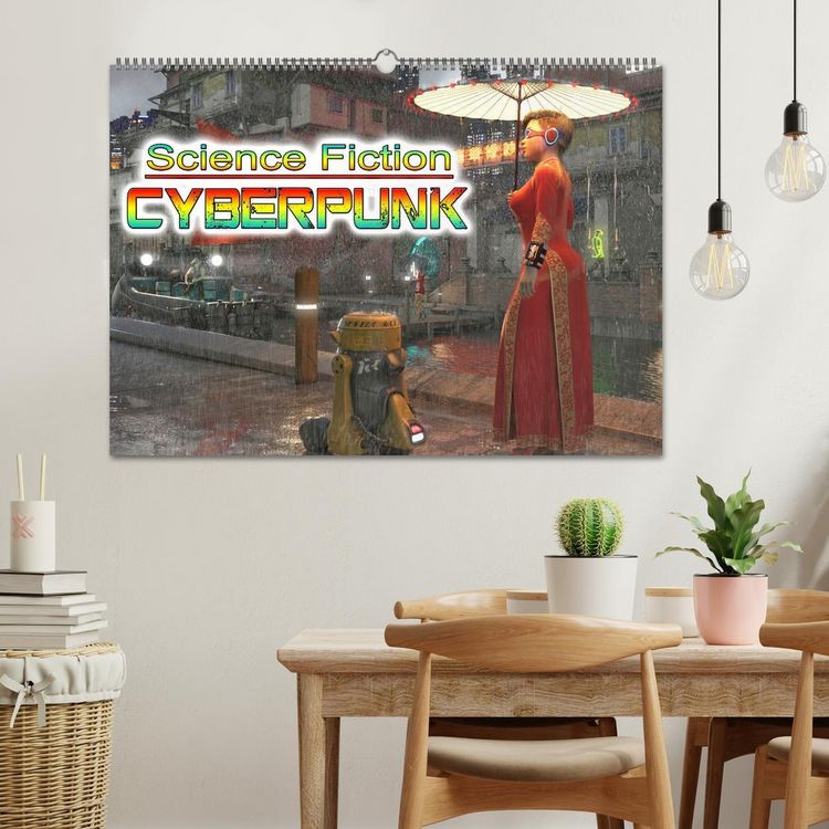 Produktbild: Science Fiction Cyberpunk (Wandkalender 2026 DIN A2 quer), CALVENDO Monatskalender