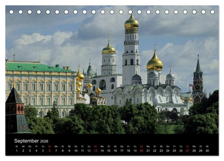 Produktbild: Moskau (Tischkalender 2026 DIN A5 quer), CALVENDO Monatskalender