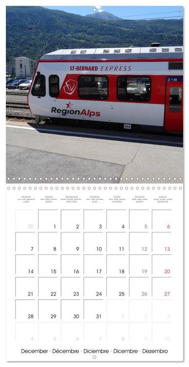 Produktbild: Swiss Trains (Wall Calendar 2026 12 &times; 12 Inch) CALVENDO 12 Month Wall Calendar