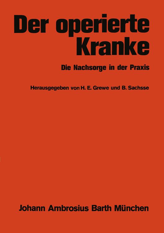 Produktbild: Der operierte Kranke