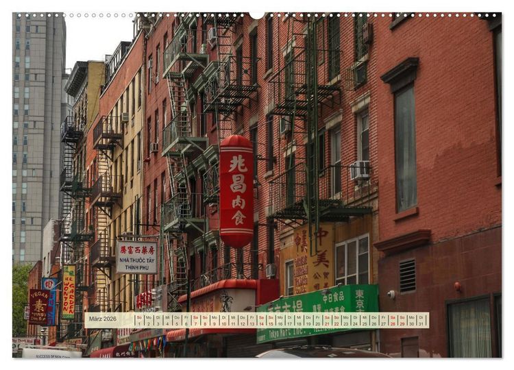 Produktbild: Streets of New York - Zu Fu&szlig; durch die Metropole der Superlative (hochwertiger Premium Wandkalender 2026 DIN A2 quer), Kunstdruck in Hochglanz