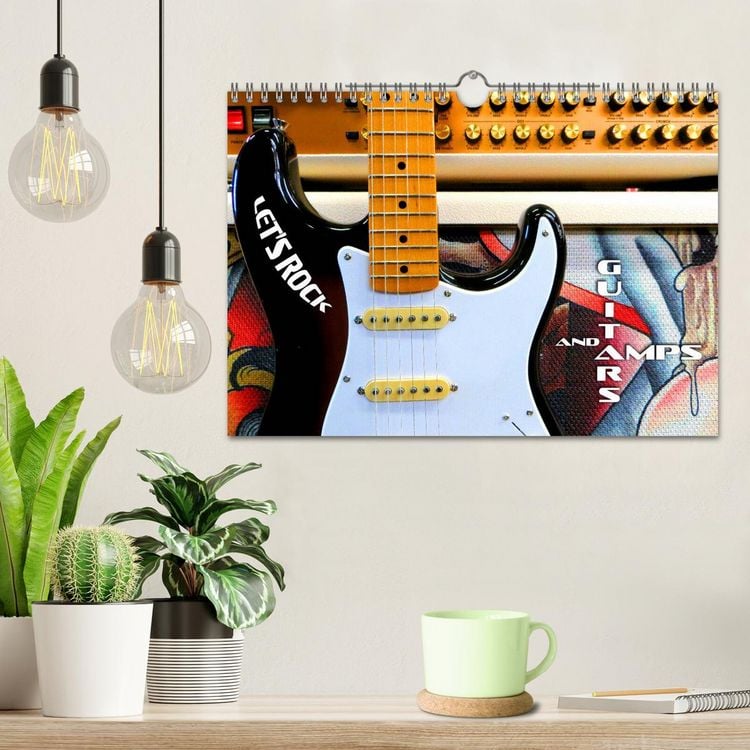 Produktbild: Guitars and Amps - Let's Rock (Wall Calendar 2026 DIN A4 landscape), CALVENDO 12 Month Wall Calendar
