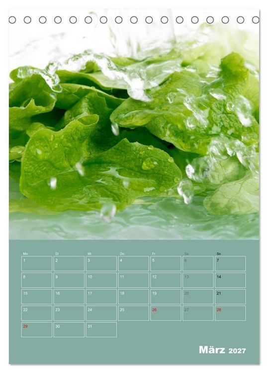 Produktbild: Buntes f&uuml;r die K&uuml;che (Tischkalender 2027 DIN A5 hoch), CALVENDO Monatskalender