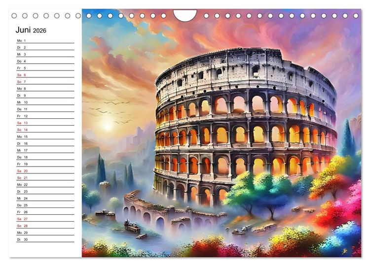 Produktbild: Verwunschene St&auml;dte in Traumwelten (Wandkalender 2026 DIN A4 quer), CALVENDO Monatskalender
