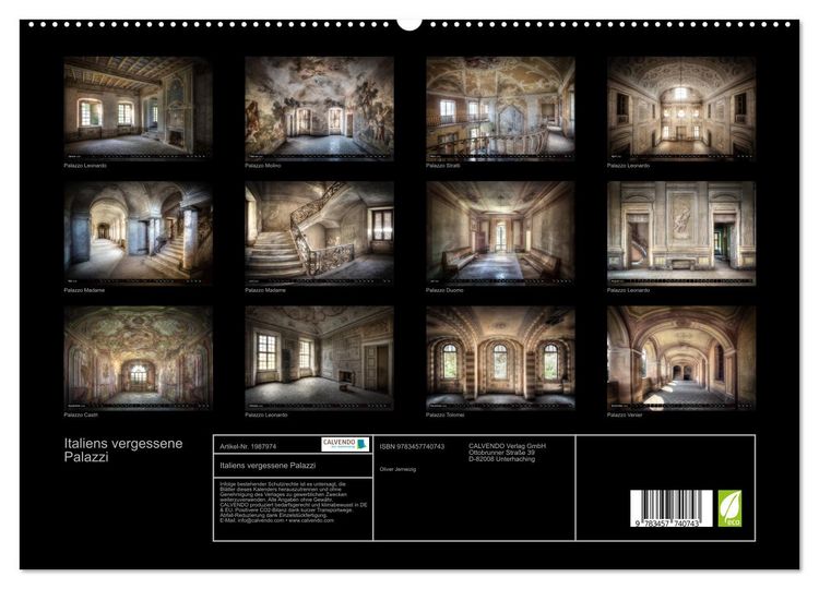 Produktbild: Italiens vergessene Palazzi (hochwertiger Premium Wandkalender 2026 DIN A2 quer), Kunstdruck in Hochglanz