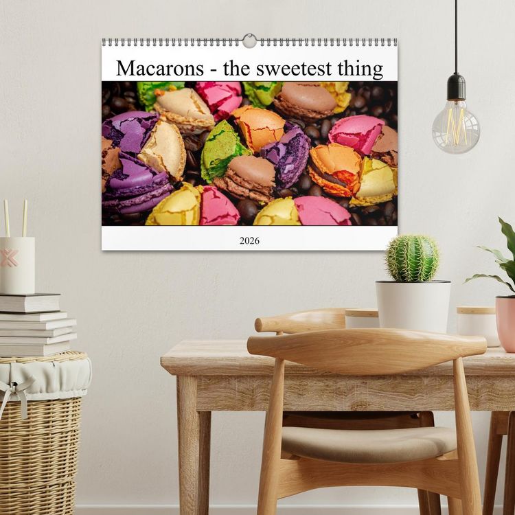 Produktbild: Macarons - the sweetest thing (Wall Calendar 2026 DIN A3 landscape), CALVENDO 12 Month Wall Calendar