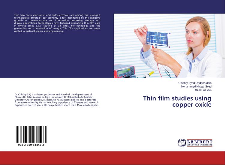 Produktbild: Thin film studies using copper oxide