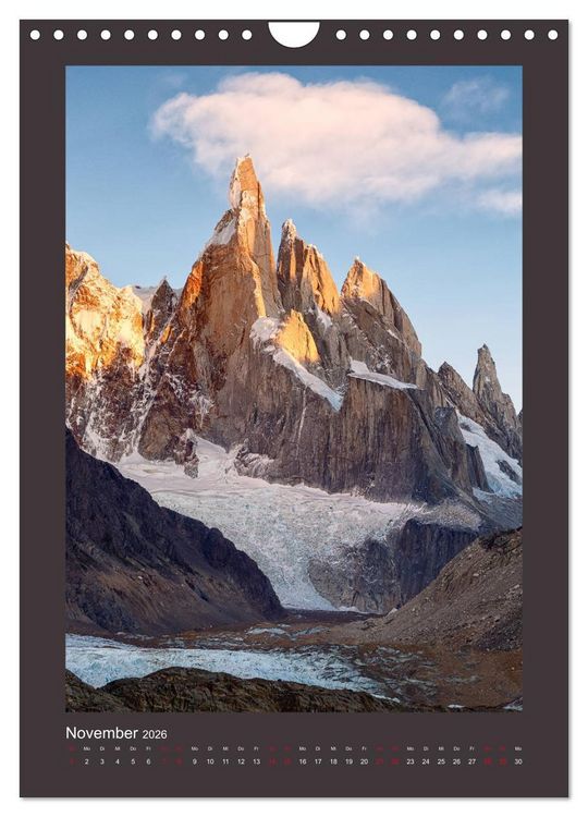 Produktbild: Patagonien: Sehnsuchtsziel am Ende der Welt (Wandkalender 2026 DIN A4 hoch), CALVENDO Monatskalender