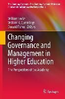 Produktbild: Changing Governance and Management in Higher Education
