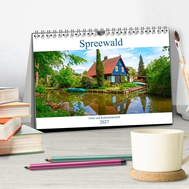 Produktbild: Spreewald Natur und Kulturlandschaft (Tischkalender 2027 DIN A5 quer), CALVENDO Monatskalender