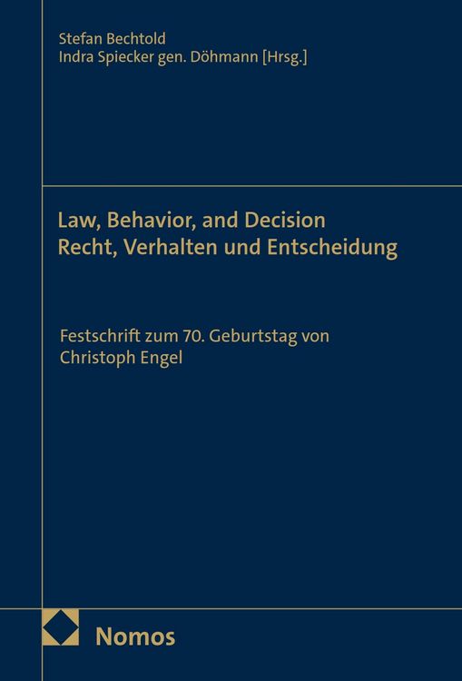 Produktbild: Law, Behavior, and Decision - Recht, Verhalten und Entscheidung