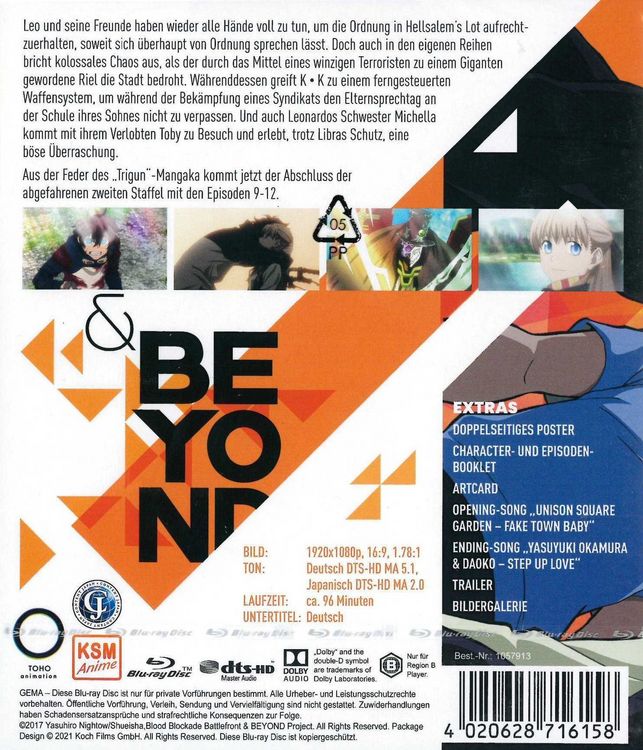 Produktbild: Blood Blockade Battlefront - Staffel 2 - Vol.3 (Ep. 9-12) (Limited Edition)