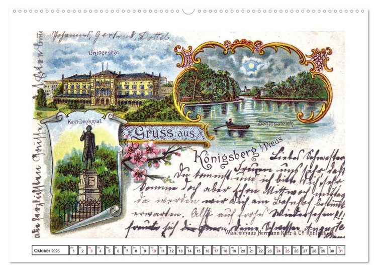 Produktbild: Gruss aus K&ouml;nigsberg (Wandkalender 2026 DIN A2 quer), CALVENDO Monatskalender