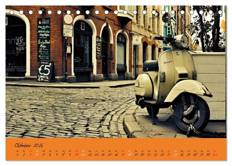 Produktbild: Vespa Liebe (Tischkalender 2026 DIN A5 quer), CALVENDO Monatskalender